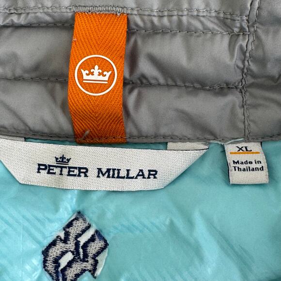 Peter Millar All Course Vest COMPANY LOGO Grey XL - Picture 7 of 16